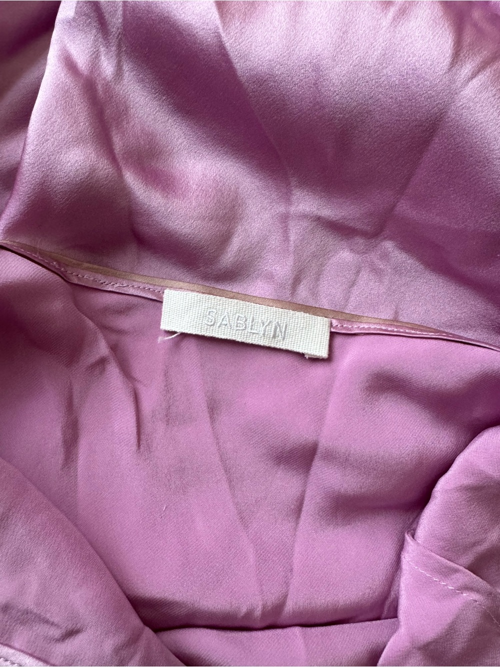 SABLYN Taylor Silk Slip Dress in Orchid & Dusty Mauve Pink - Picture 7 of 9